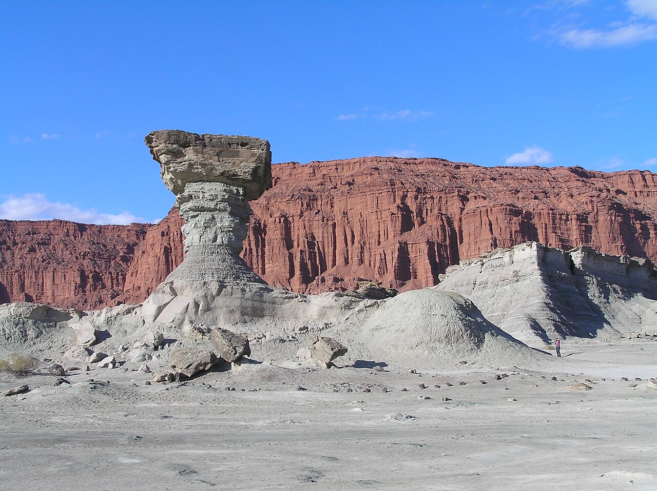 El Hongo, „grzyb” z piaskowca w Ischigualasto