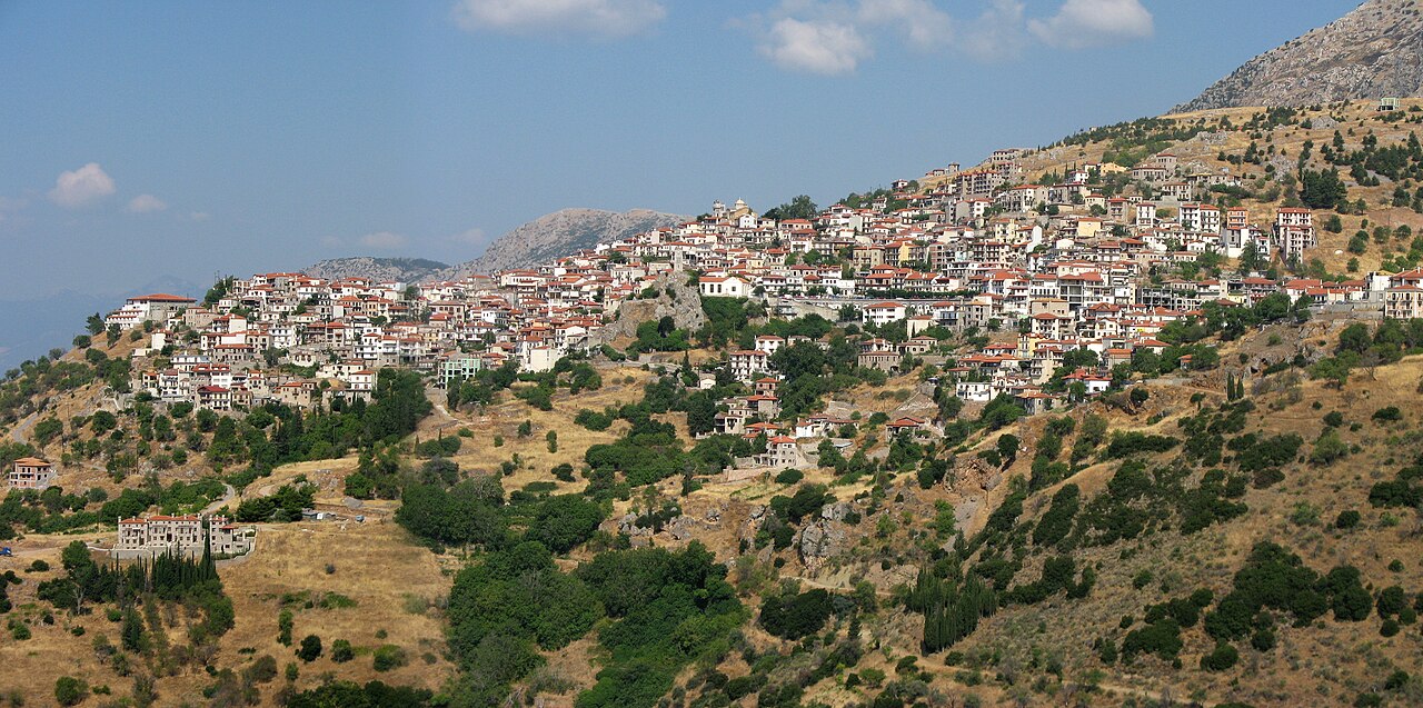 Arachowa na zboczu Parnasu, ok. 950 m n.p.m.